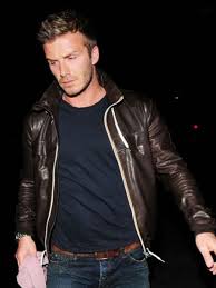 English Footballer David Beckham Brown Leather Jacket Leather Jacket Brown Leather Jacket Stylish Leather Jacket