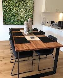 Mixed Hardwood King Dining Table Industrial Dining Furniture Industrial Dining Outdoor Dining Furniture
