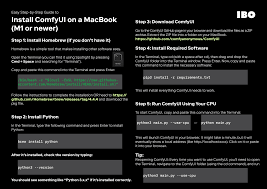 Install ComfyUI on a MacBook (M1 or newer)
