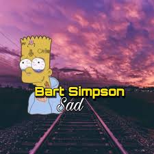 Children, blue, sad, rain, cartoon, red, one person, full length. Bart Simpson Sad Posts Facebook