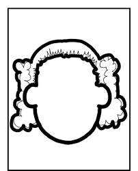 20 Adet Erkek Ve Kiz Cocuklari Bos Yuz Kaliplari Boyama Sayfalari Yuzler Sanat