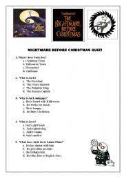 Jan 18, 2021 · try this amazing multiple choice quiz: Nightmare Before Christmas Fun Movie Quiz Multiple Choice Easy Esl Worksheet By Ww222