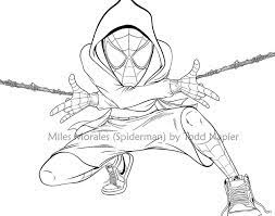 Spiderman peter parker spiderman miles morales spiderverse coloring pages for kids, how to draw. Miles Morales Coloring Pages Free Printable New Spider Man