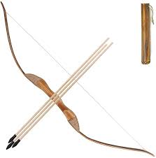 Amazon Com Toparchery Wooden Bow And Arrow Set For Kids Beginners With 3 Arrows 1 Quiver Costume Long Bow Wooden Bow And Arrow Archery Set Bow And Arrow Set