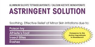 This versatile solution has a number of uses. Astringent Solution Powder Packet Burow S Solution