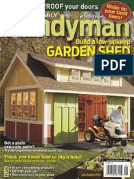 Amarr garage doors of all types. The Family Handyman 2011 07 08 520 Garden Shed Framing Construction Washing Machine