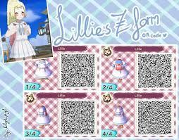 Lillie S Z Form Qr Code For Animal Crossing Pokemon Sun And Moon Animal Crossing 3ds Animal Crossing Qr Codes Animal Crossing