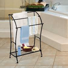 Homcom Bathroom Floor Towel Holder Free Standing Towel Rack Stand For Standing Towel Rack Free Standing Towel Rack Towel Rack Towel Holder