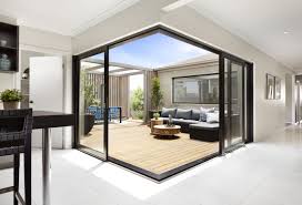 striking corner sliding doors to an alfresco area a l corner door cozinhas modernas quarto sem janela ideias de design