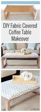 Diy Fabric Covered Coffee Table Makeover Coffee Table Makeover Table Makeover Furniture Makeover