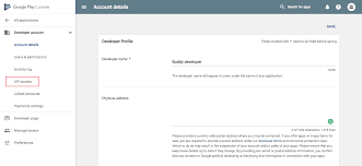 You must register your app project on the google api console and get a google api key which you can add to your app. Google Play Private Keys And Permission Setup Docs Buddy The Devops Automation Platform