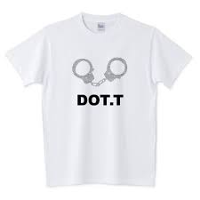 dot t ドット柄tシャツ スタードット手錠 ブラックバージョン 5 6オンスtシャツ printstar tシャツ デザイン tシャツ 黒tシャツ