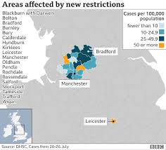 The map below shows the number of cases per 100,000 people in each authority in the uk. Coronavirus Infections Rising In England Bbc News