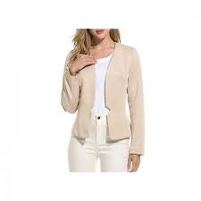 Women Blazers Angvns Women Business Long Sleeve Open Front