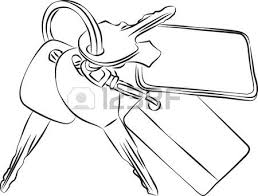 Dessin D Un Ensemble De Touches Sur Un Trousseau De Cles Ou Porte Cles De Ligne Esquissee Cles Dessin Dessin Porte Clef