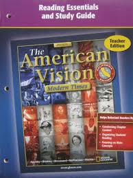 Improve reading comprehensionunderstand key chapter co. American Vision Reading Essentials Study Guide Te Ca Te P 0078737532 64 95 K 12 Quality Used Textbooks Textbooks Workbooks Answer Keys Assessments Teacher Editions