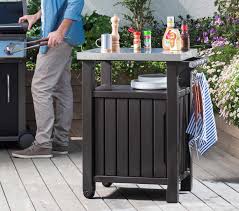 Discount on keter barbecue side table, 2 door, graphite, 54x123.7x90, 6131, click here to get it: Keter Unity Small Bbq Storage Work Table