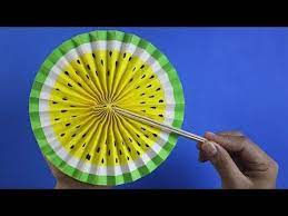 Lagi Viral Kipas Origami Motif Buah Semangka Kerajinan Tangan 1 Youtube Origami Kerajinan Tangan Semangka