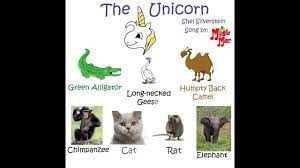 A long time ago, when the earth was green. The Unicorn Song Youtube