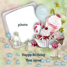 Make a birthday card online ⏩ crello make your friends and family feel happy birthday card generator create incredible happy birthday.free birthday card templates. Happy Birthday Cards With Name And Photo Birthday Card With Name Birthday Card With Photo Happy Birthday My Hubby