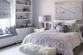 Many people find purple hard to work with, let alone wear. Purple And Gray Girl Bedroom Contemporary Girl S Room