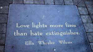 Love Lights Fires More Than Hare Extinguishes Ella Wheeler Wilcox Sidewalk Tiles In Jack Kerouac Alley San Francisco Poesia