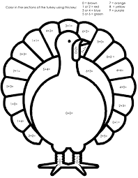 These spring coloring pages are sure to get the kids in the mood for warmer weather. Simple Turkey Color By Number Coloring Page Free Printable Coloring Pages For Kids