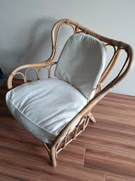 Ikea millberget office chair broken wheels in sm6 sutton. Ikea Rattan Chairs 2 Pcs With Custom Made Cushion Covers Furniture Home Living Furniture Chairs On Carousell