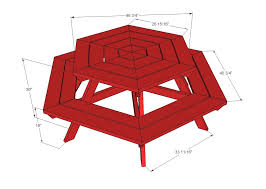Hexagon Picnic Table Picnic Table Plans Octagon Picnic Table Octagon Picnic Table Plans
