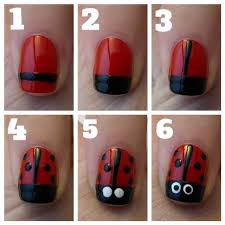 Casa De Polish Ladybug Nail Tutorial Ladybug Nails Kids Nail Designs Simple Nail Art Designs