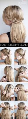 Waterfall braid crown hairstyle today, is all about this festive gorgeous waterfall braid that is perfect for any holiday parties and that is super in this video we show you how to create three different braided undos for short hair. Hairstyle Tutorial Half Crown Braid Hair Romance