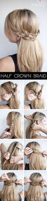 Moreover, they are not very easy on the hair strands. Hairstyle Tutorial Half Crown Braid Hair Romance