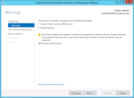 Ad Ds Installation And Removal Wizard Page Descriptions Microsoft Docs