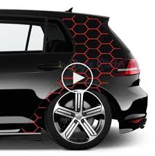 C Pillar Vw Golf Sticker Gti Honeycomb Diamond Gti Pattern Cyber Style In 2020 Aufkleber Sonderanfertigungen Auto Aufkleber