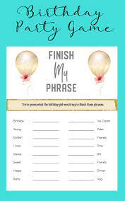 Birthday Party Game Birthday Party Download Birthday Etsy Birthday Party Games Birthday Party For Teens 80th Birthday Party