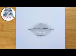 Draw an isosceles triangle for the cupid's bow at the top. Easy Way To Draw Realistic Lips Step By Step Pencil Sketch For Beginners Shorts Myhobbyclass Com