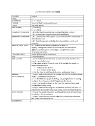 Rph bi tahun 3 kssr. Lesson Plan Year 3 Cefr 2018