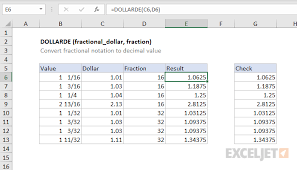 How To Use The Excel Dollarde Function Exceljet