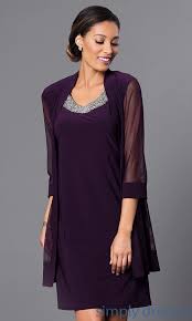 Short Beaded Neckline Dress With Sheer Jacket Formal Dresses For Weddings Semi Formal Dresses For Wedding Beaded Neckline Dress