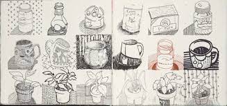 1000 things to draw : Grid Drawing From Doodle Draw Journal Create Mixed Media