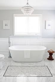 30 Creative Tile Rug Inlay Ideas For Your Bathroom The Urban Interior Light Grey Bathrooms Grey Bathroom Paint Best Bathroom Tiles