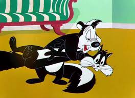 Image result for pepe le pew chase