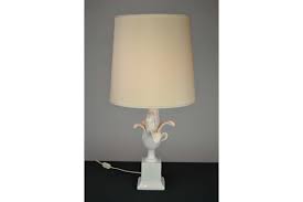 Price displayed is for 1 lamp, 1 shade and uk or roi delivery. White Porcelain Table Lamp With Maize Cob Italy 1960s Retro Station