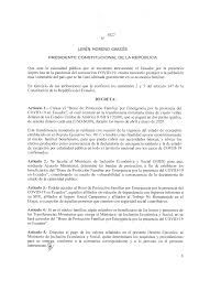 Que es el bono solidario del mies. Decreto Ejecutivo No 1022 Bono De Protecci N Familiar Por Emergencia Por La Presencia Del Covid 19 En Ecuador Zonalegal