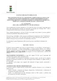 C O N C O R S O P U B B L I C O UNICO - professione Architetto