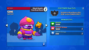 Gene shoots a solid ball of magical smoke from his lamp. Brawl Stars Gene Release Live Youtube