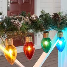 Larger light sets often have two or more circuits wired in parallel, which explains why sometimes just a section of the string goes dark. Holiday Time Multicolor Jumbo Christmas Lights 8 8 Count Green Wire Walmart Com Walmart Com