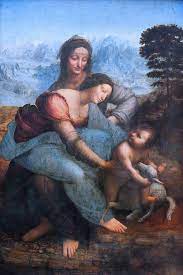 Madonna and child painting da vinci. The Virgin And Child With St Anne By Leonardo Da Vinci
