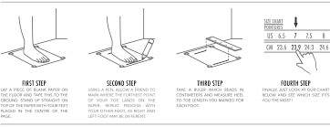 shoe size chart konkrete