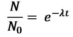 Resultado de imagen para desintegracion radiactiva formula
